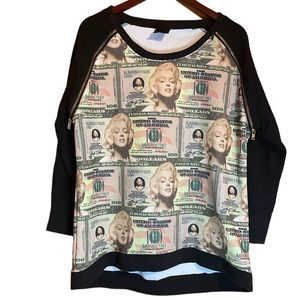 🥳H/P 🎉BEST IN SWEATER & TOPS PARTY 4/20 🎉MARIYLN ZIPPER SLEEVE TOP SIZE 2X